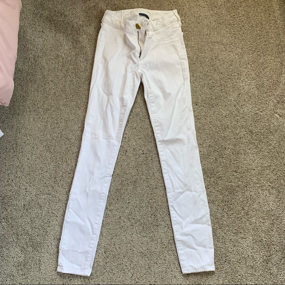 American Eagle white jeggings
